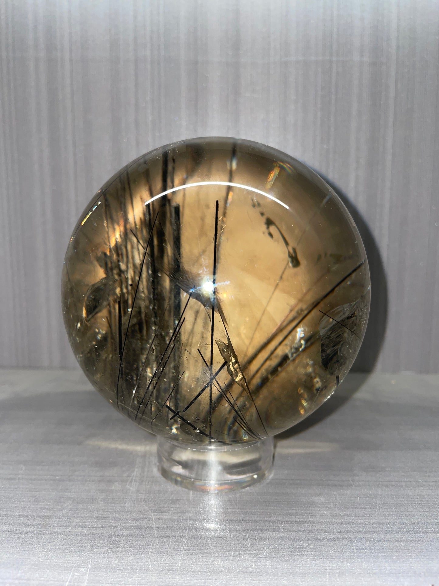 Tourmaline quartz sphere