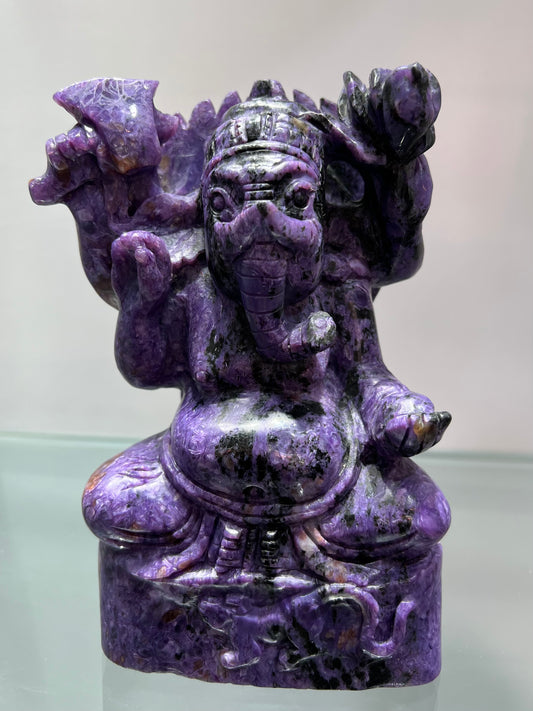 Chariot Ganesha carving
