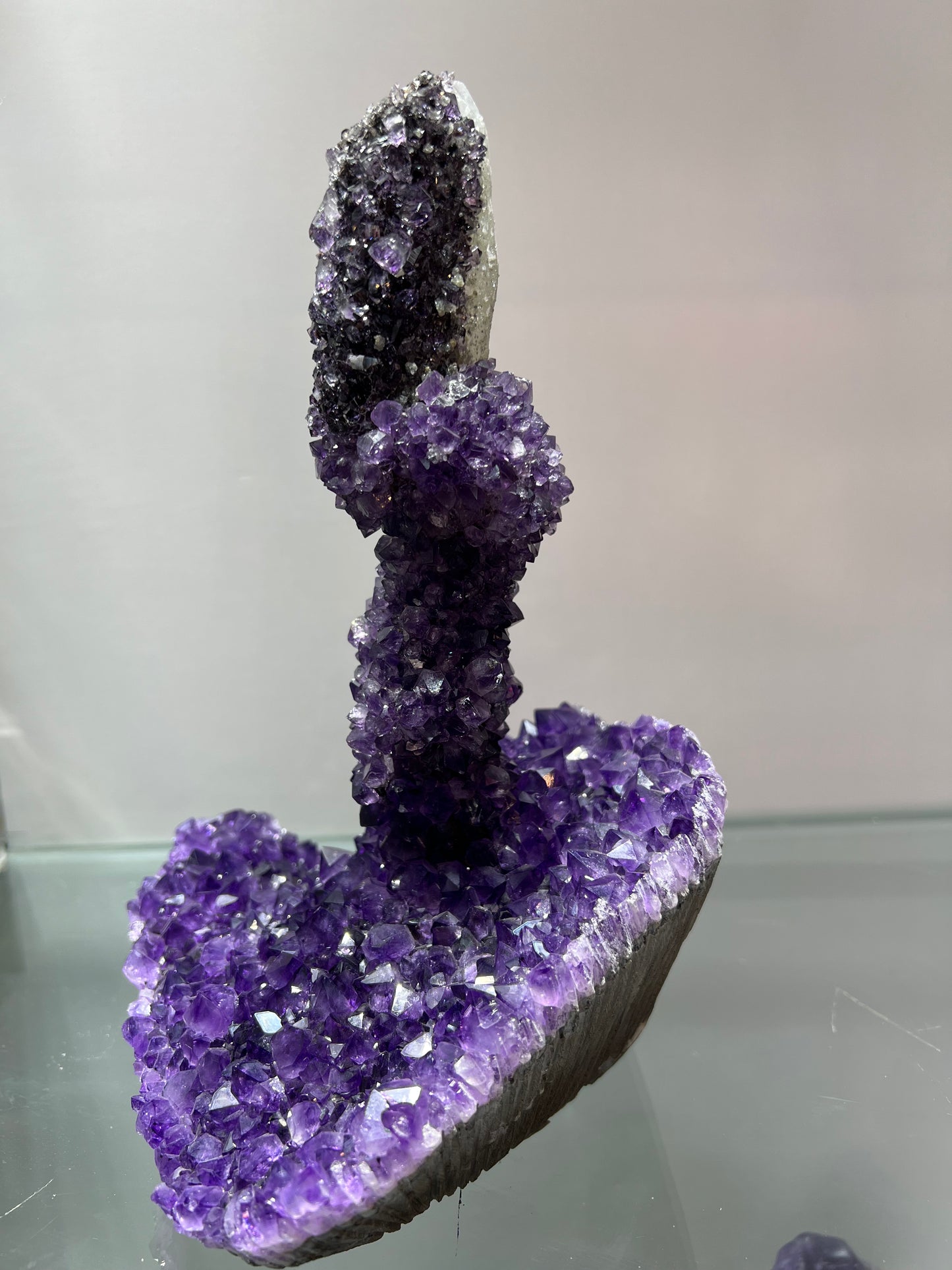 Amethyst associated with calcite