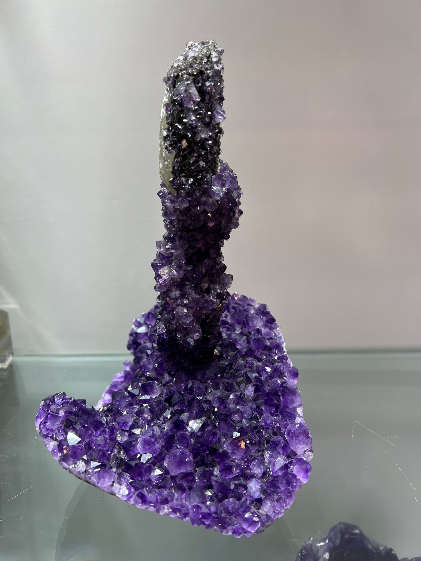 Amethyst associated with calcite