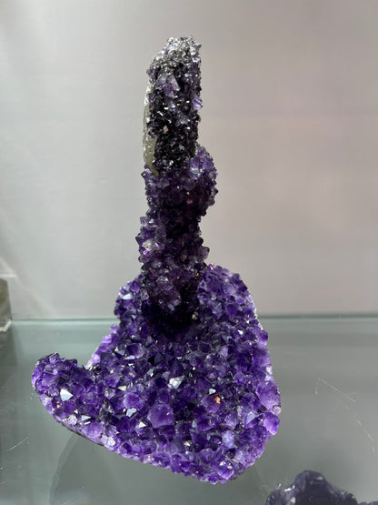 Amethyst associated with calcite