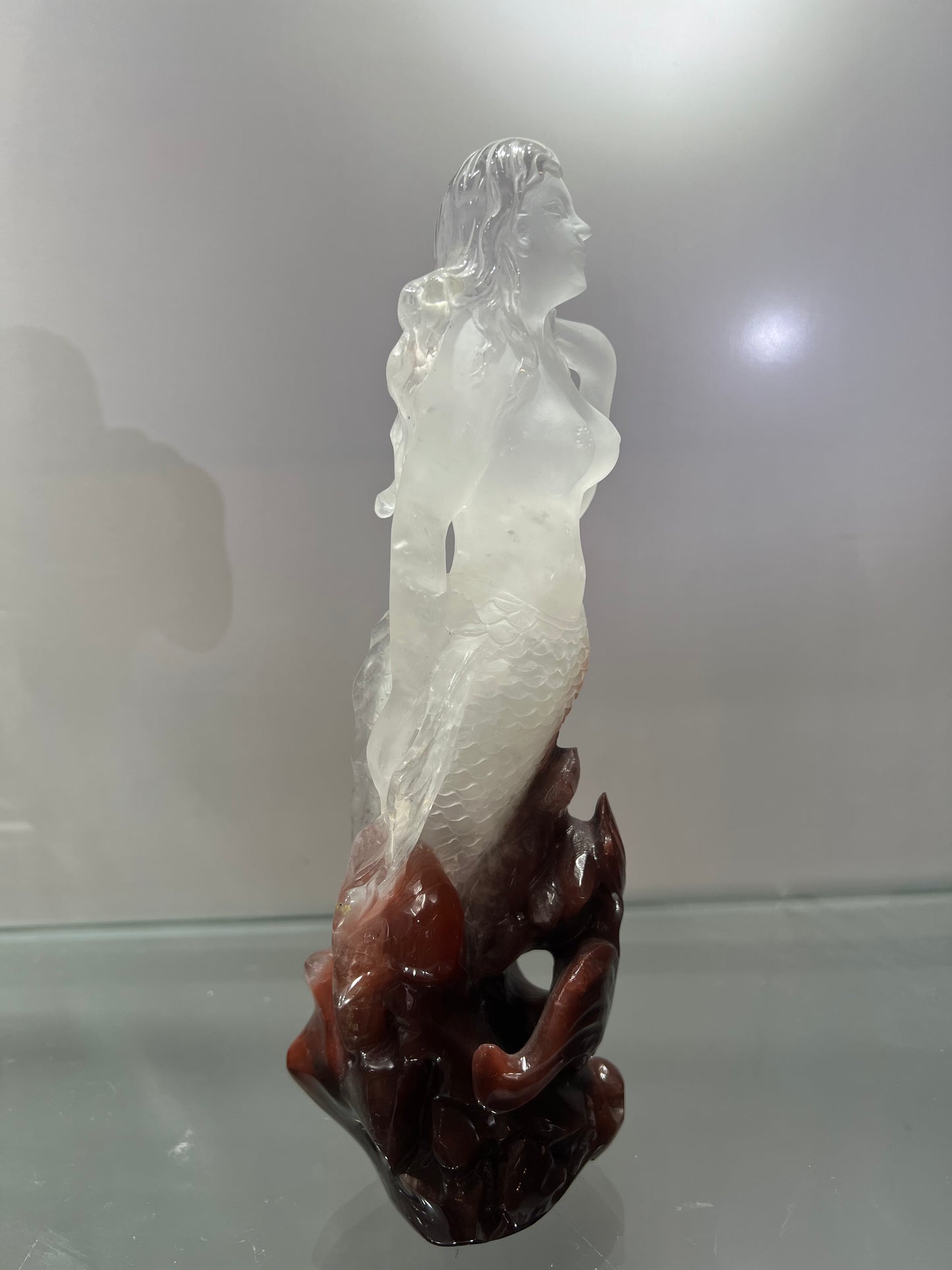 Red phantom quartz mermaid