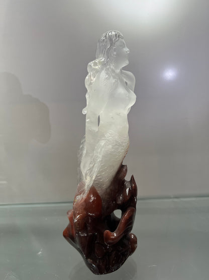 Red phantom quartz mermaid