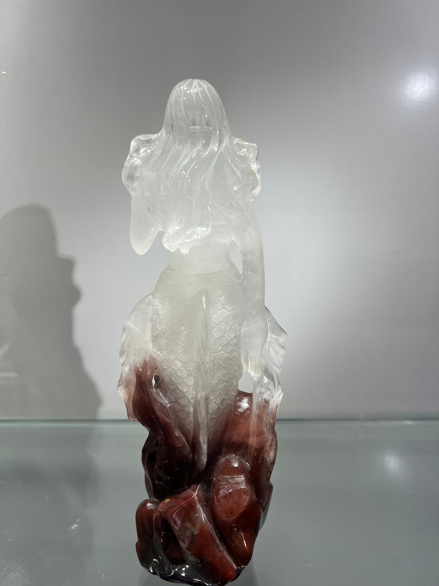 Red phantom quartz mermaid
