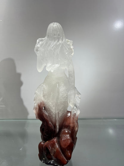 Red phantom quartz mermaid