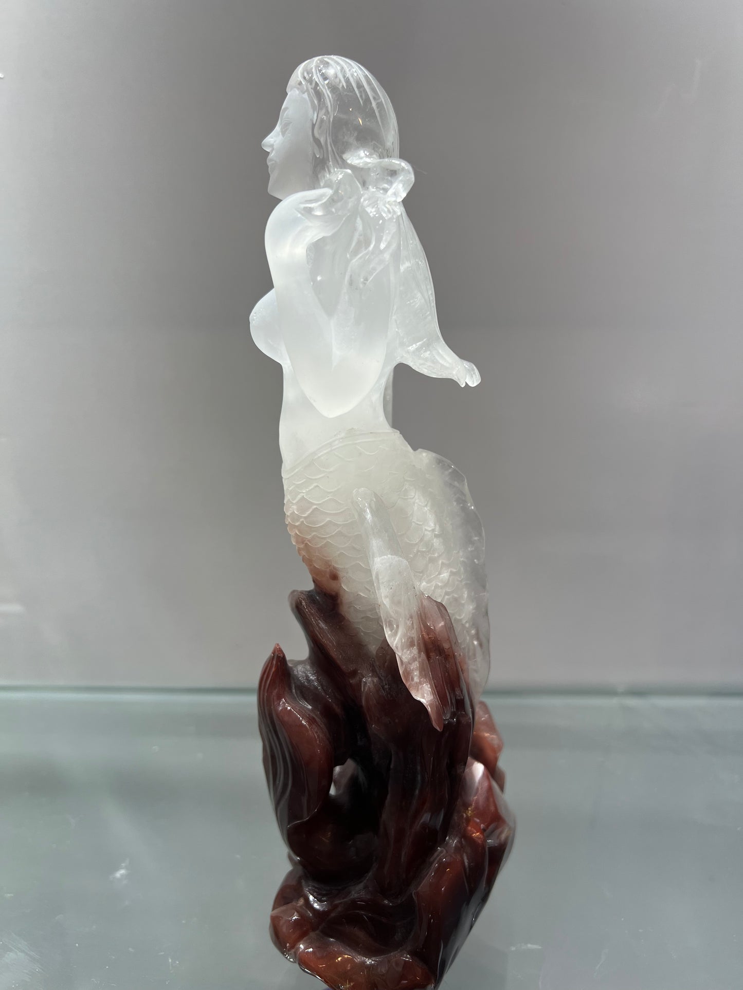Red phantom quartz mermaid