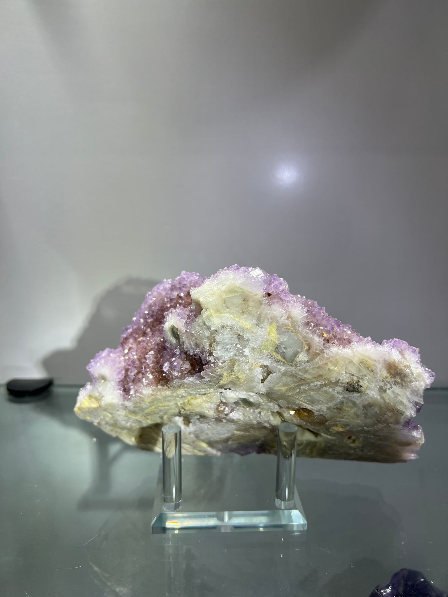 Specularite associated with crystal cluster