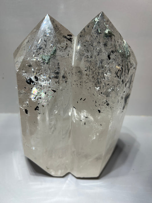Tourmaline quartz twin towers