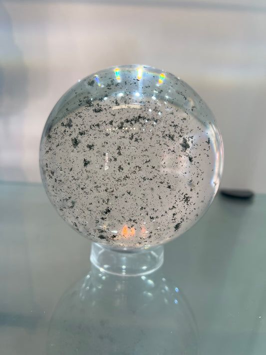Garden quartz sphere