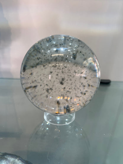 Garden quartz sphere