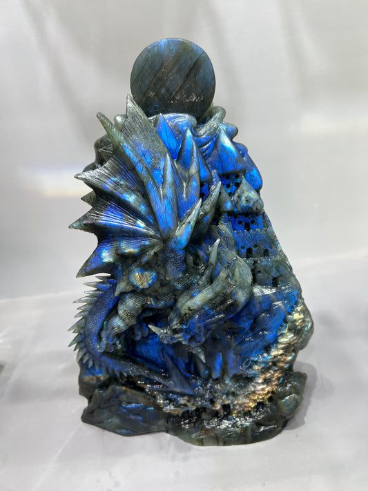 Labradorite flying dragon