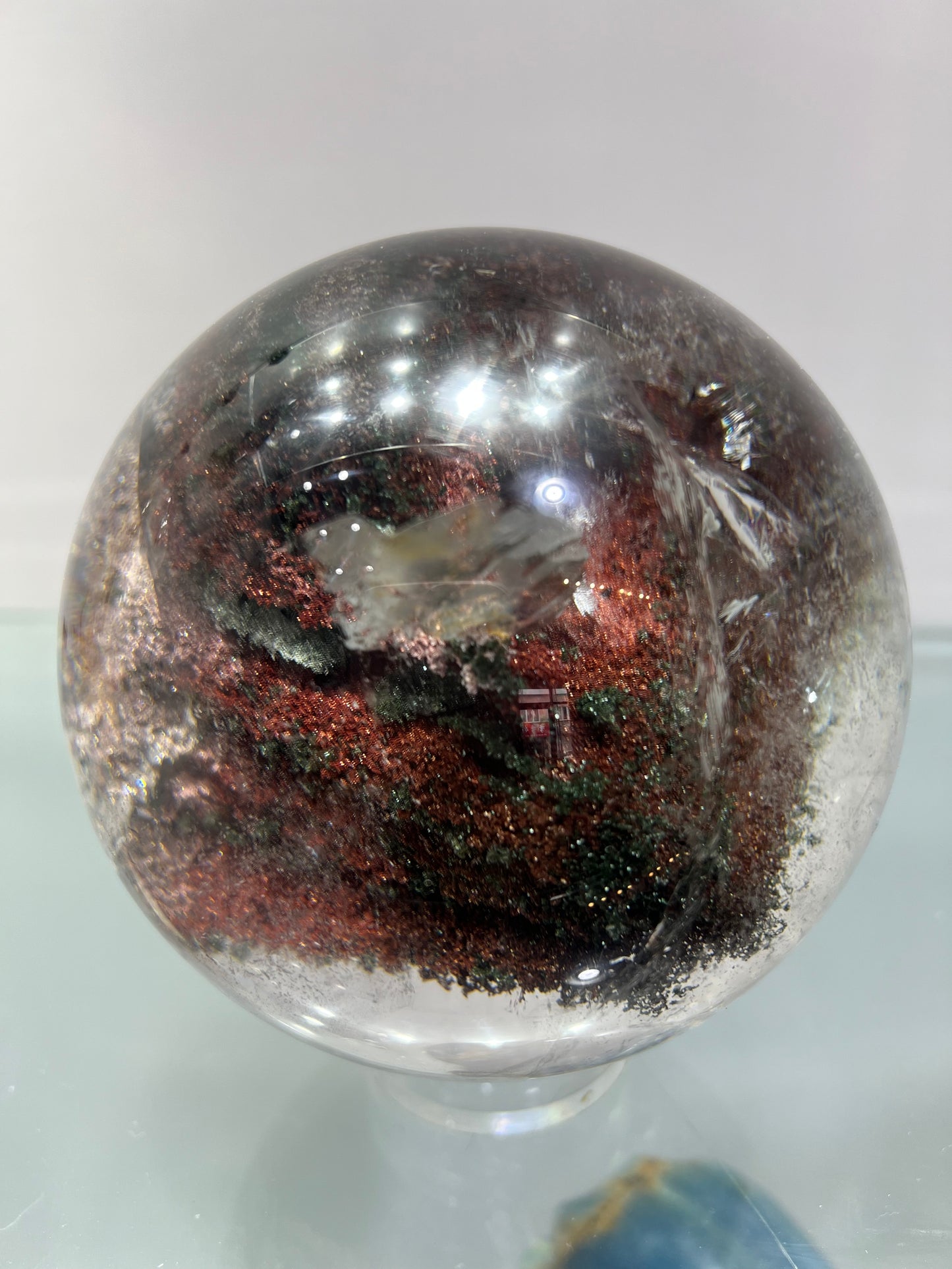 Garden quartz sphere