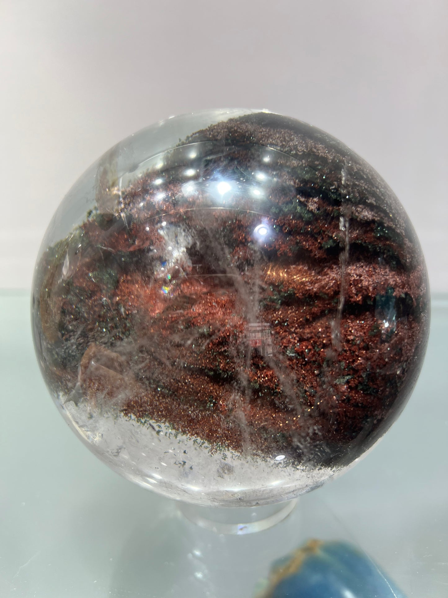 Garden quartz sphere