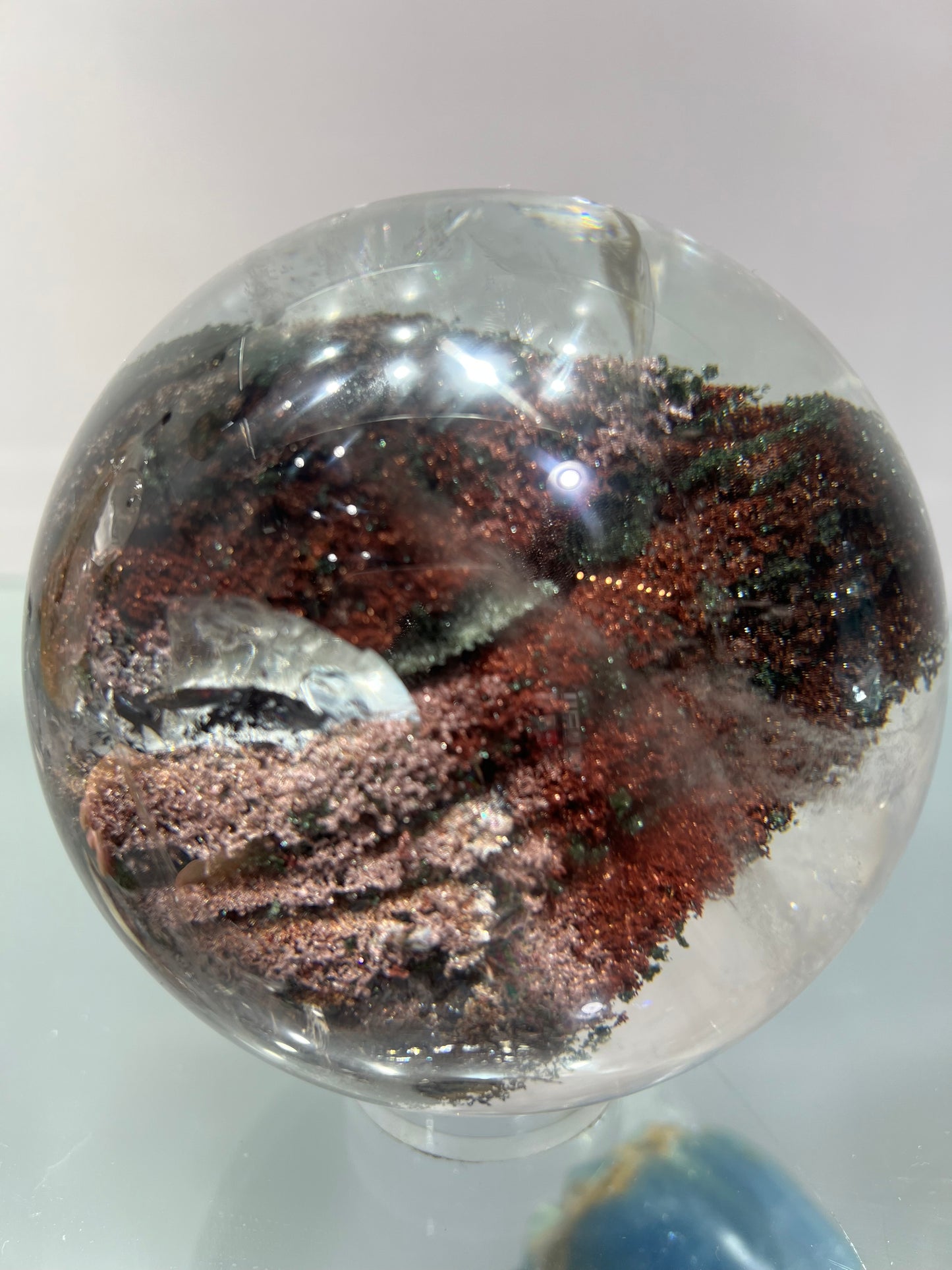 Garden quartz sphere
