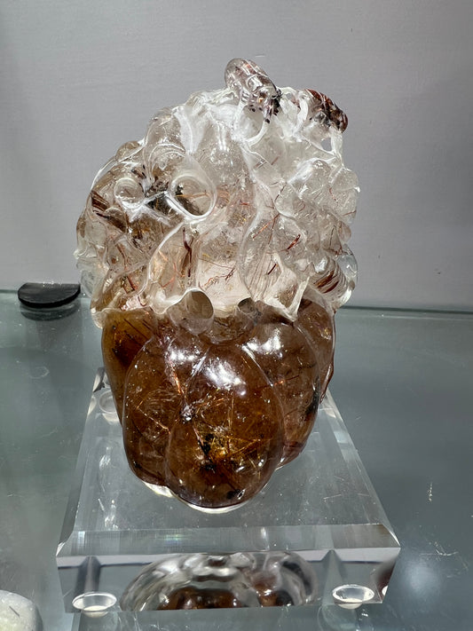 Rutile crystal pumpkin
