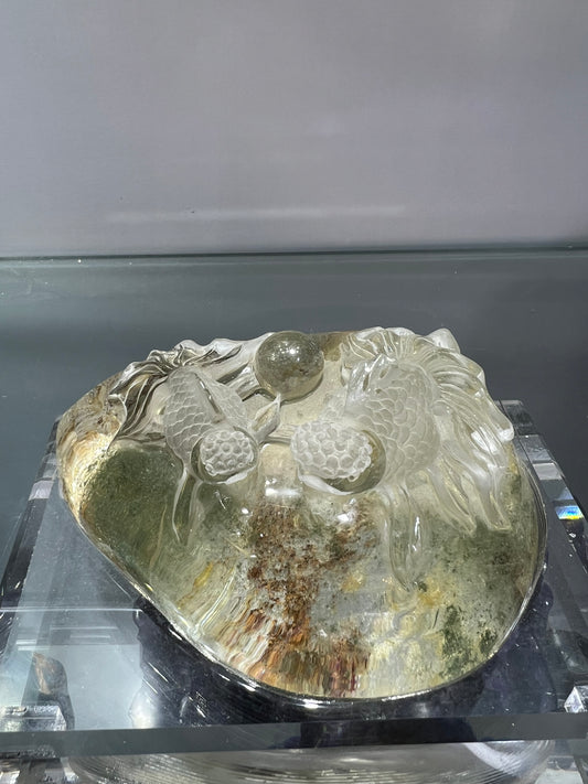 Garden quartz koi fish