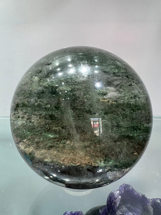 Thousands layer garden quartz sphere